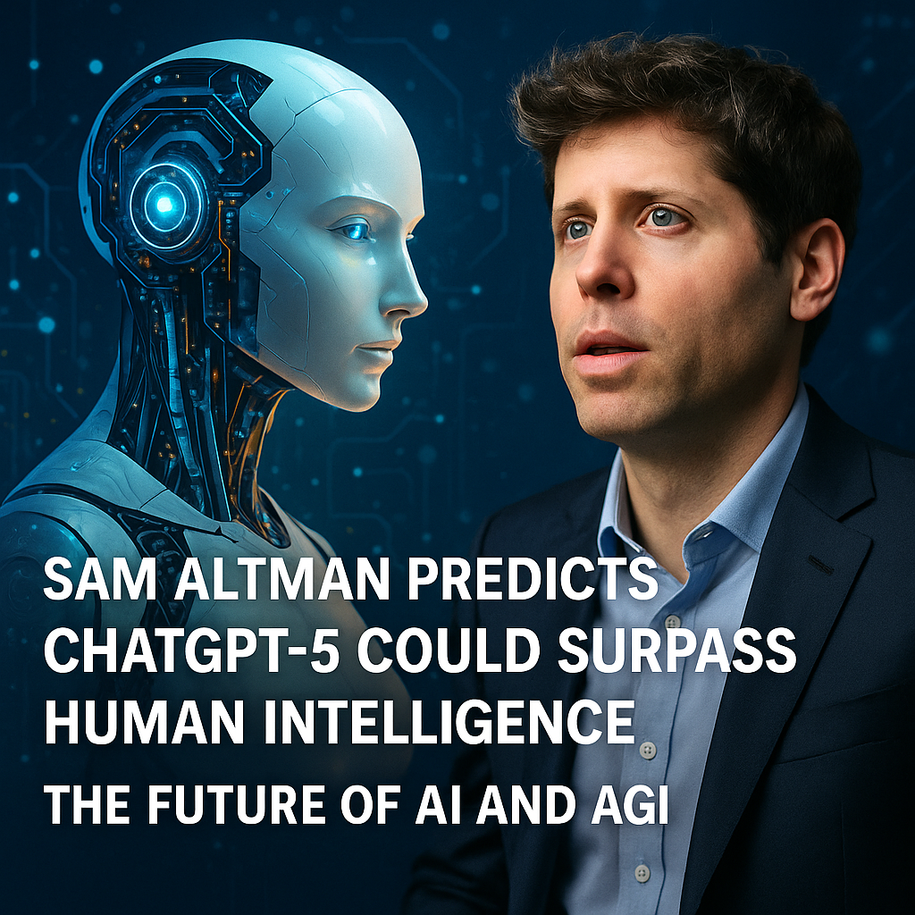 Read more about the article Sam Altman Predicts ChatGPT-5  Could Surpass Human Intelligence: The Future of AI and AGI