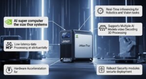 Read more about the article NVIDIA Jetson Thor: The Tiny, Affordable AI Supercomputer/ Unleashing the Future of AI and Robotics at the Edge(With Unpacking Nvidia Jetson Thor AI Supercomputer Audio Overview)