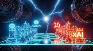 Read more about the article Elon Musk vs Sam Altman: A Battle of OpenAI vs. xAI – AI Chess War: Which Model Ultimately Wins? (With Musk vs. Altman_ The AI War For Humanity’s Future Audio Overview)