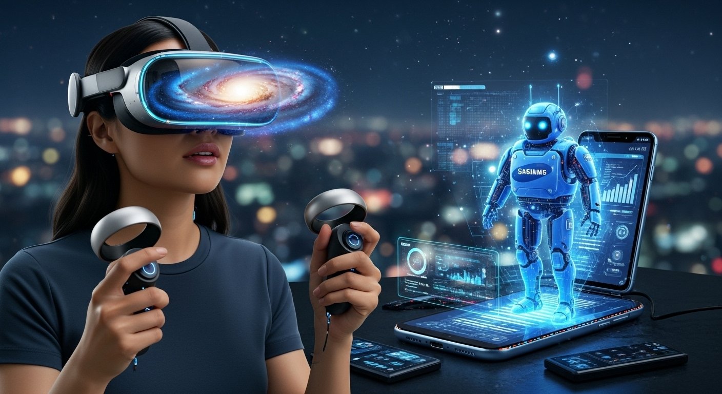 Read more about the article Samsung x Google Just Rewrote the Future: The $1,799 AI Device That Replaces Everything(With Galaxy XR Headset_Gemini AI, The End of Smartphone Era Audio Overview & Quiz)